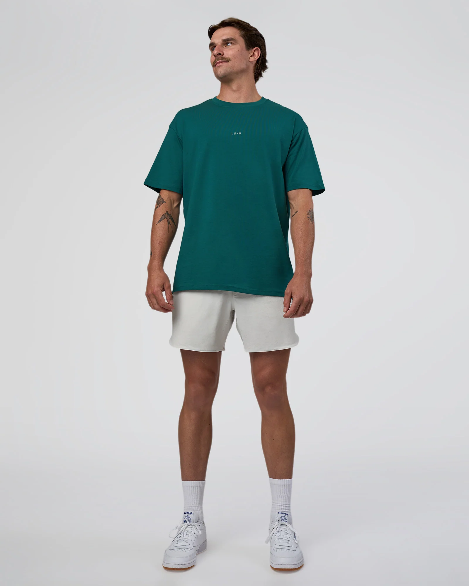 Base FLXCotton Tee Oversized - Transformative Teal - Image 4