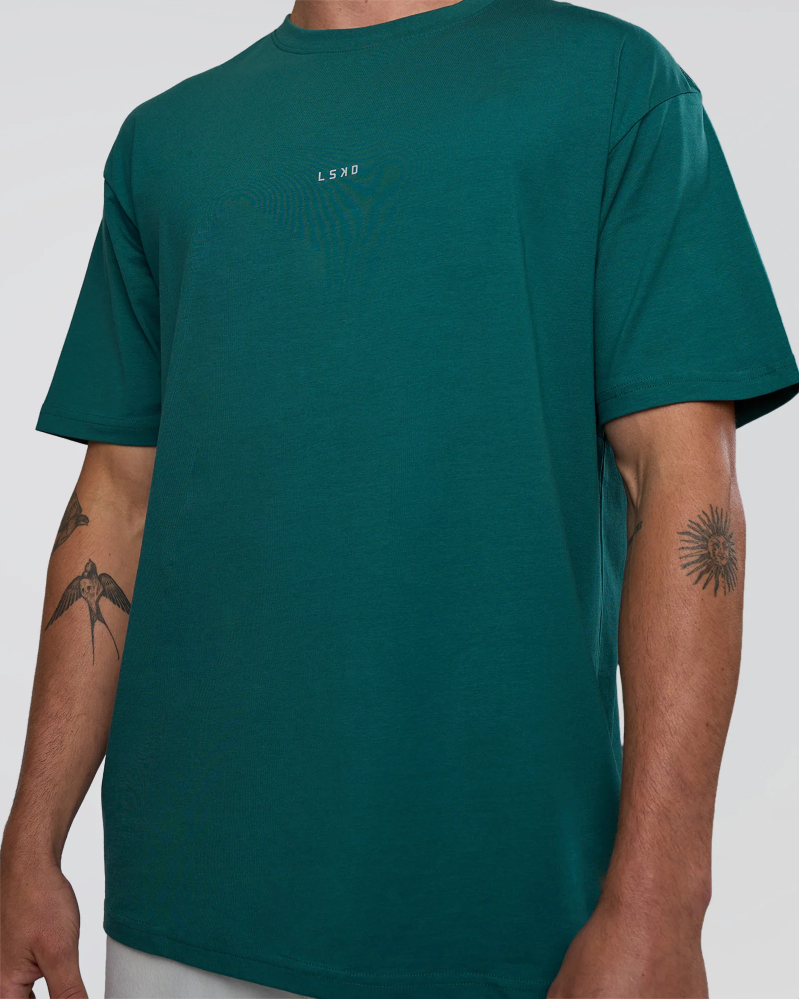 Base FLXCotton Tee Oversized - Transformative Teal - Image 5