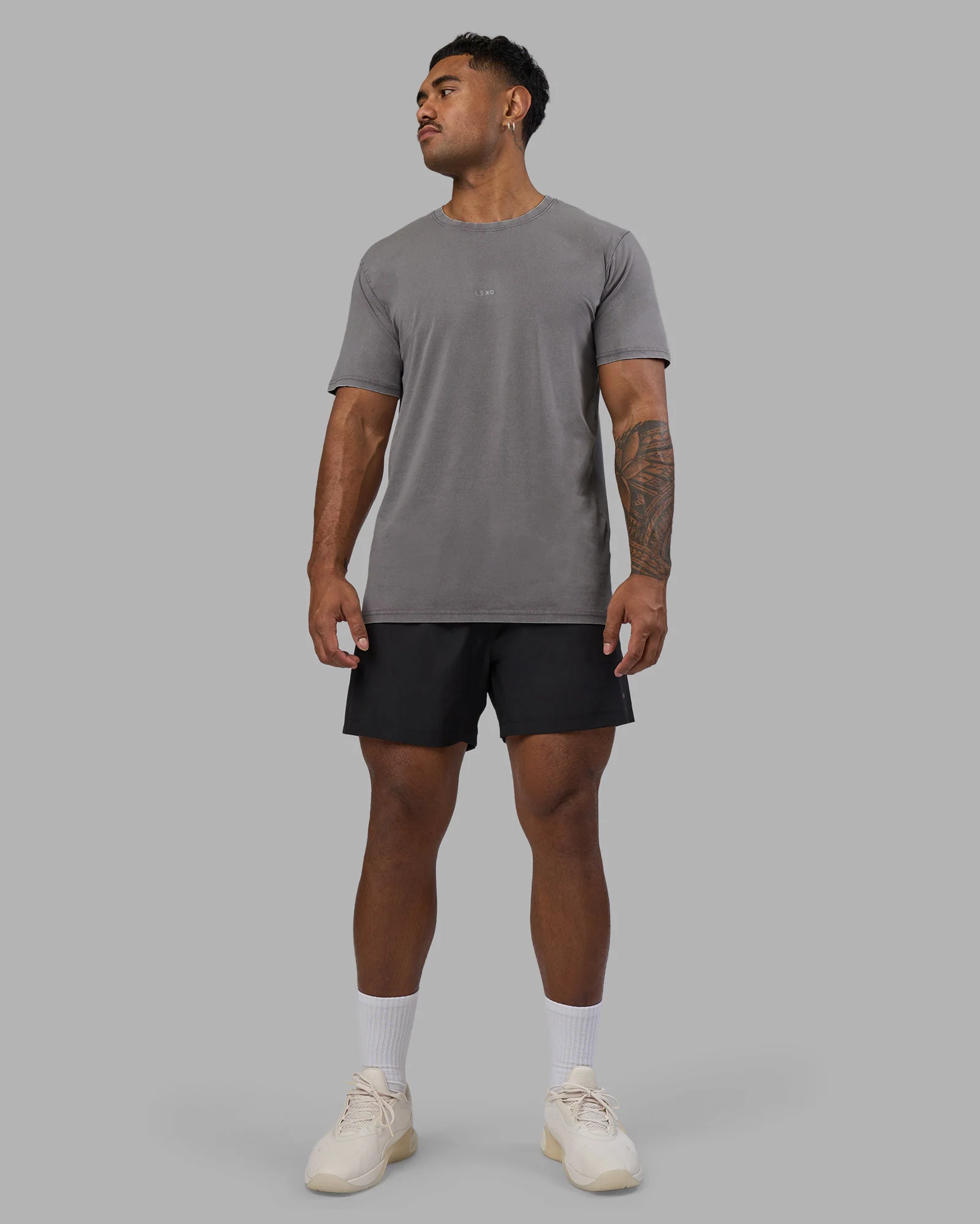 Base FLXCotton Tee - Storm Front Washed - Image 4