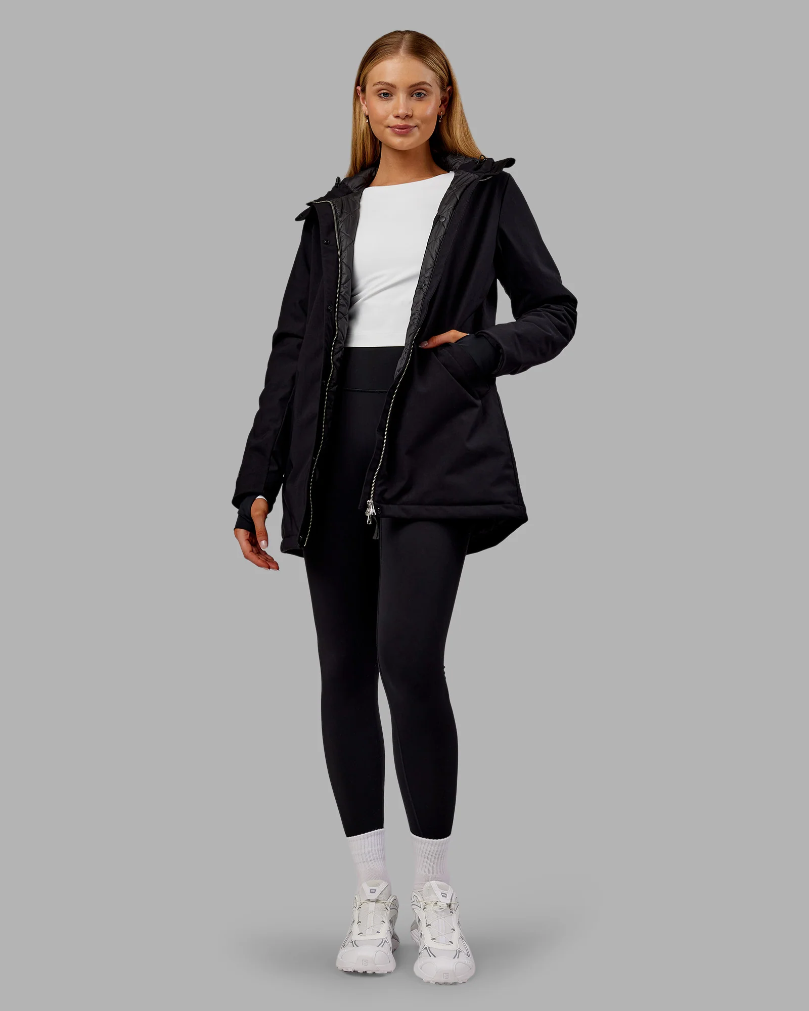 Auxiliary 2.0 Longline Jacket - Black - Image 13