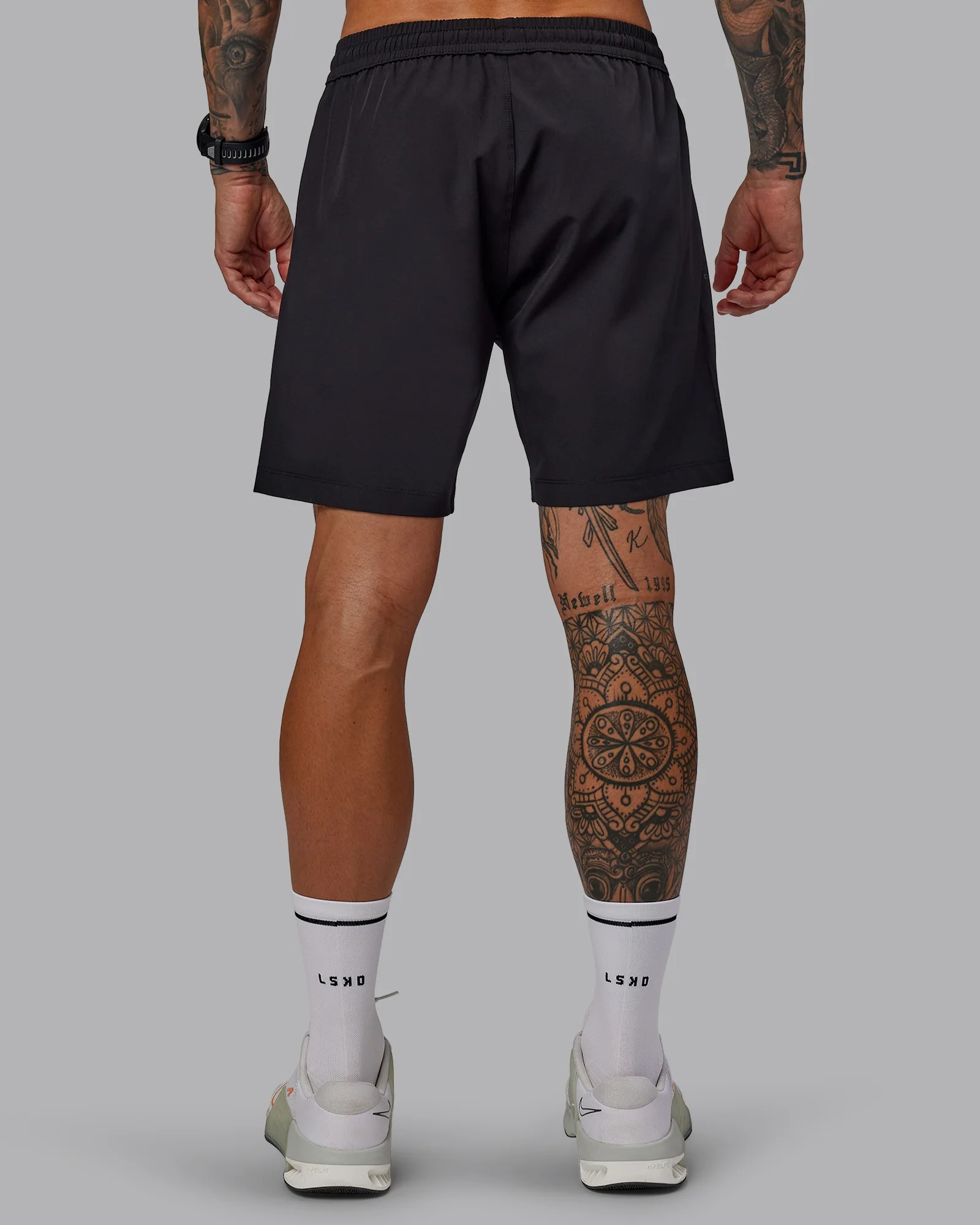 Rep 7'' Performance Short - Black-White - Image 4
