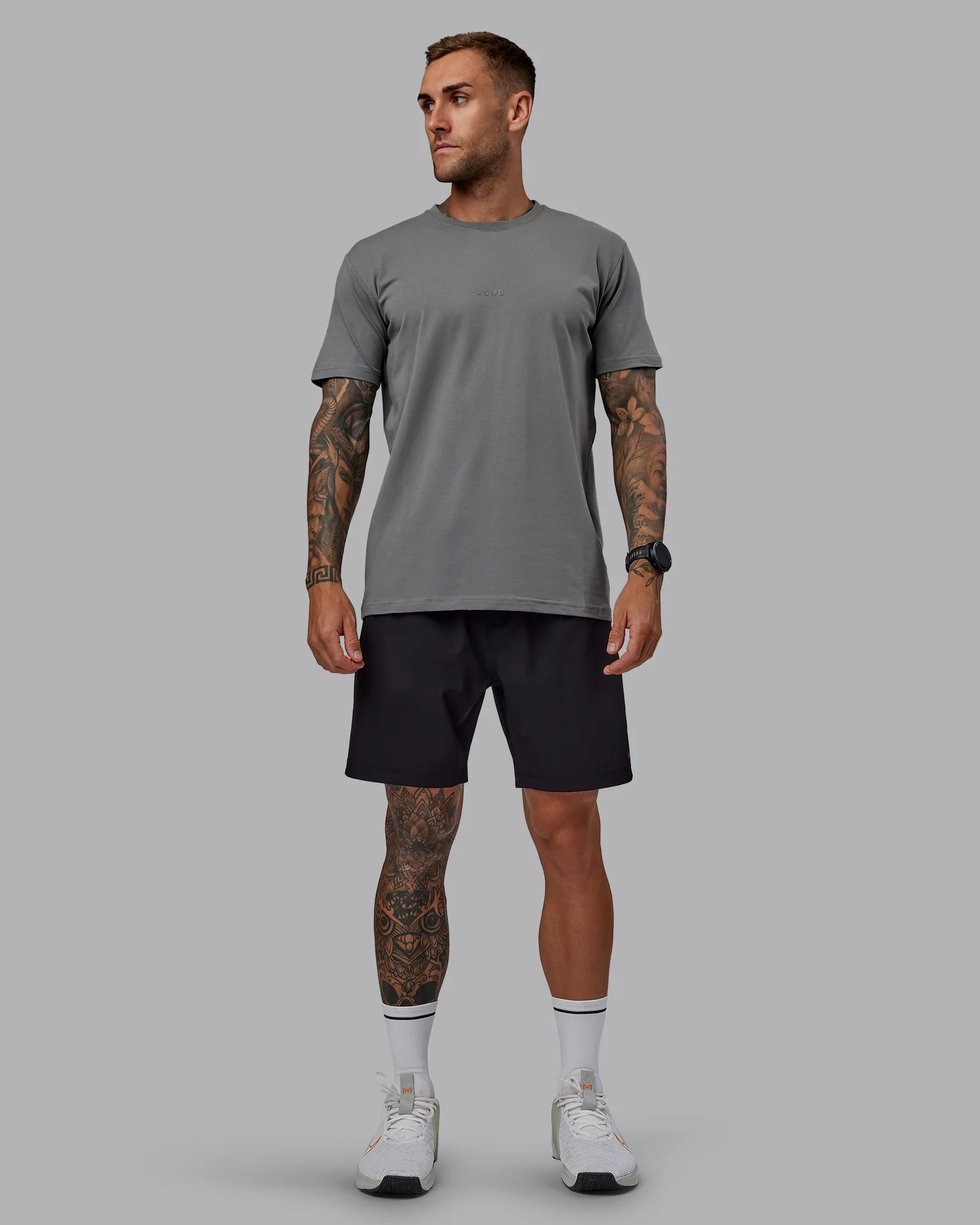 Rep 7'' Performance Short - Black-White - Image 5