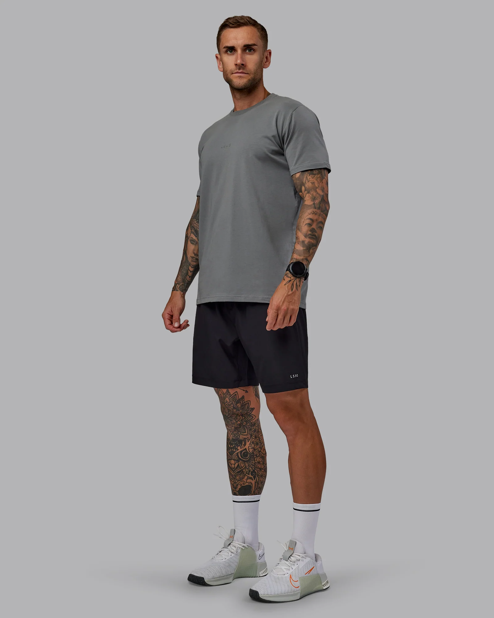 Rep 7'' Performance Short - Black-White - Image 6