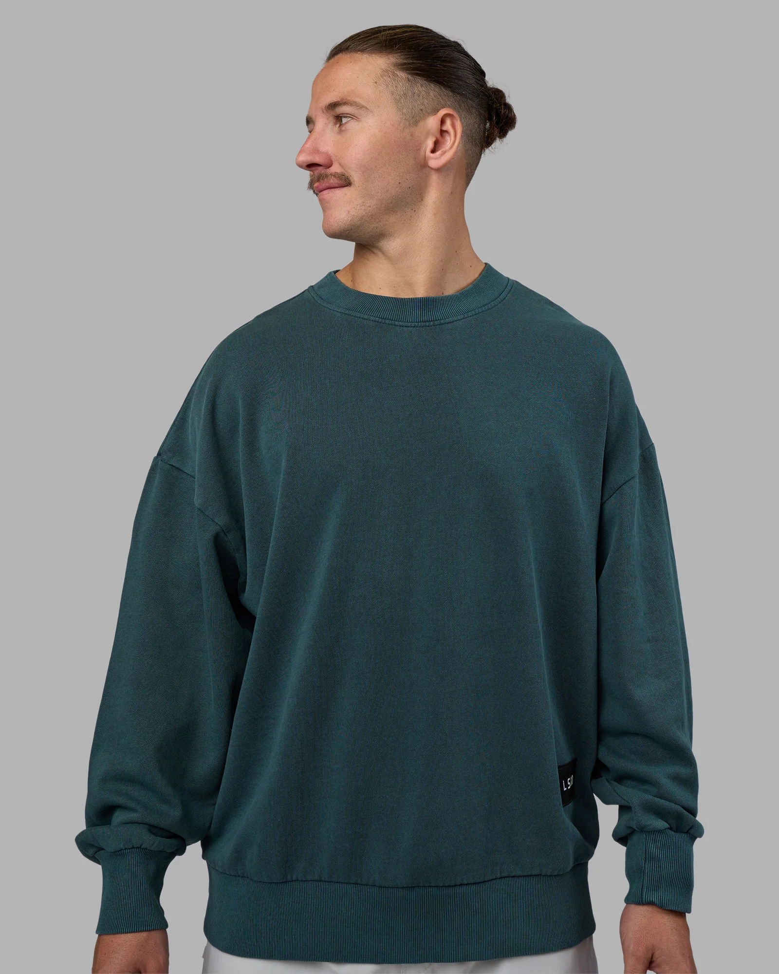 Segmented Oversized Sweater - Abyssal - Image 4