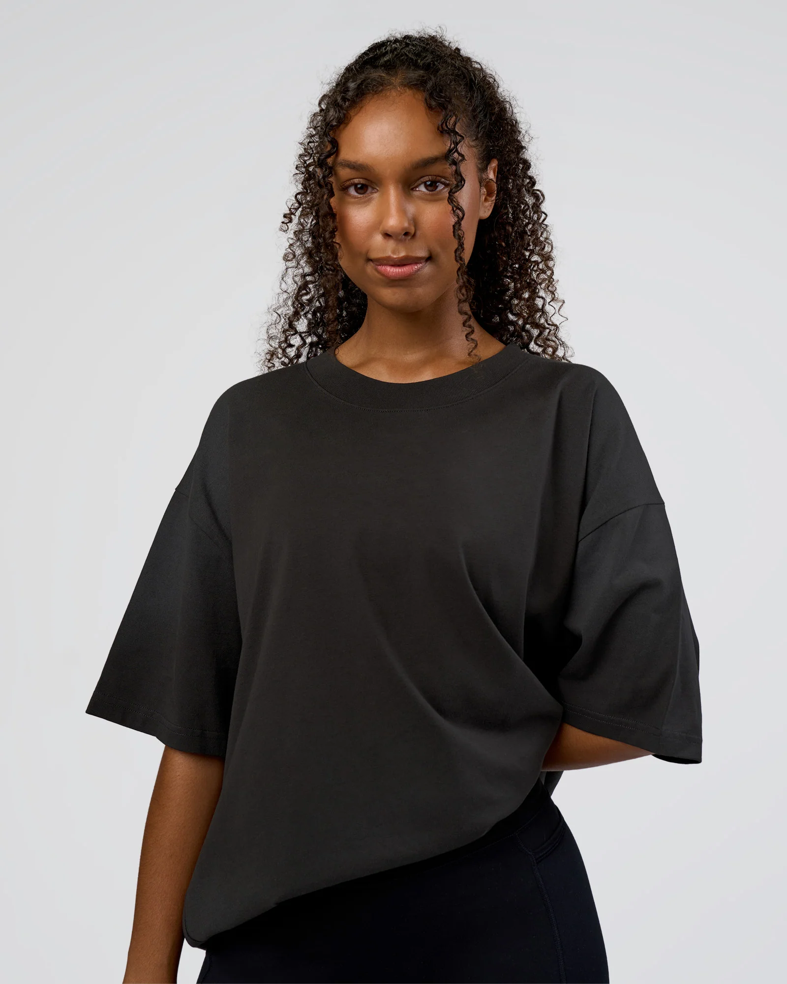 Spray Heavyweight Unisex Oversized Tee - Charcoal Washed - Image 5