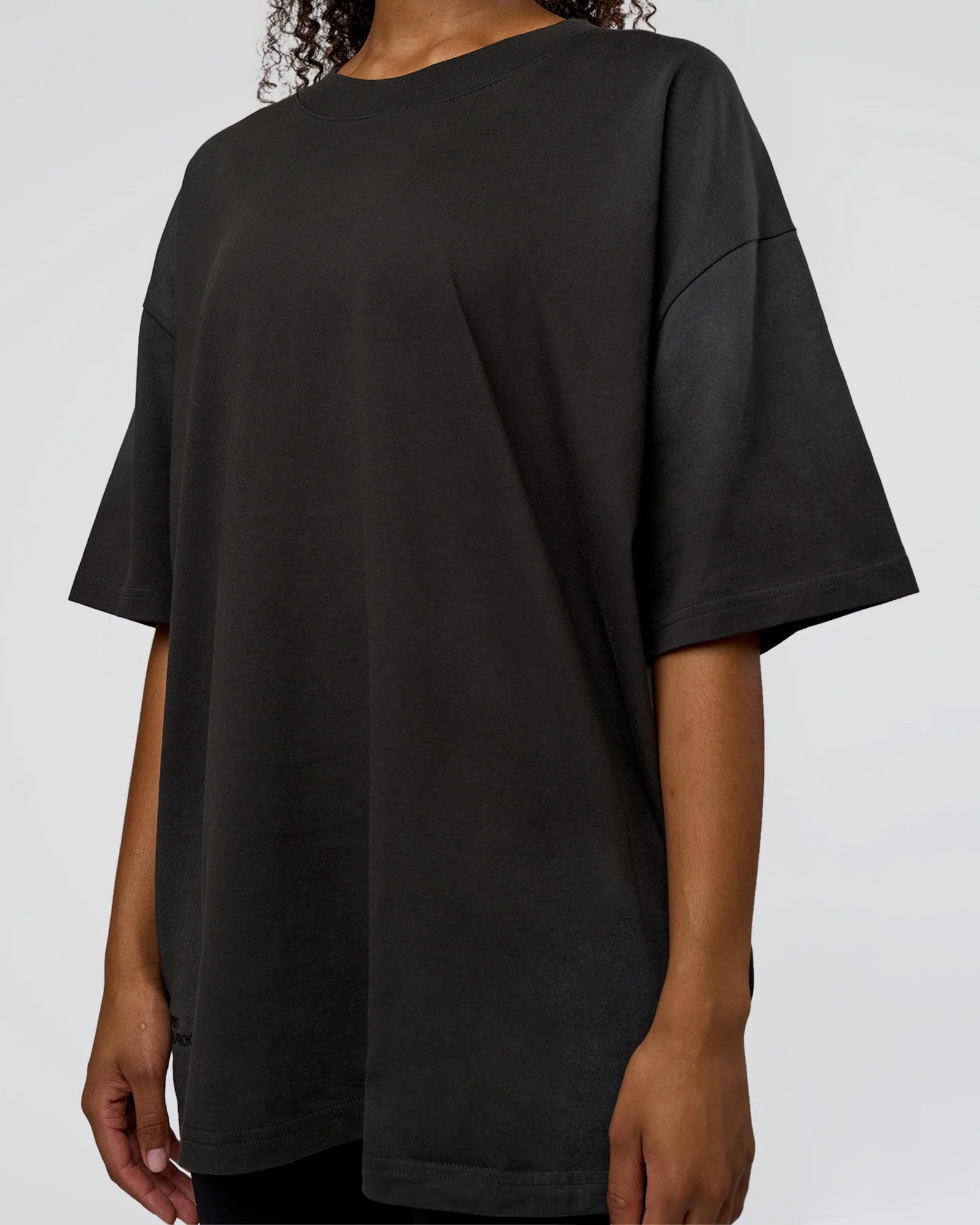 Spray Heavyweight Unisex Oversized Tee - Charcoal Washed - Image 8