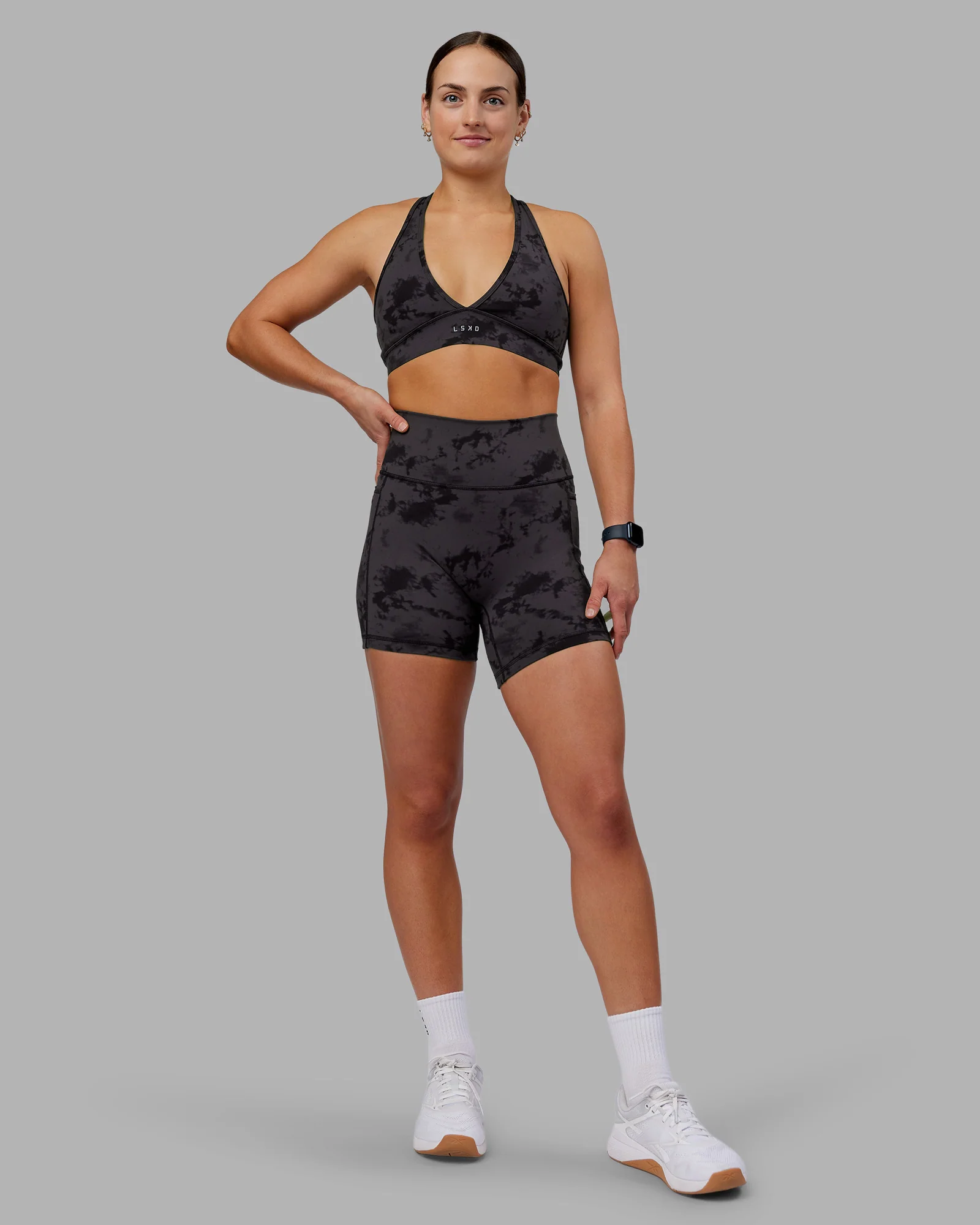 Stamina Sports Bra - Black Tie Dye - Image 4