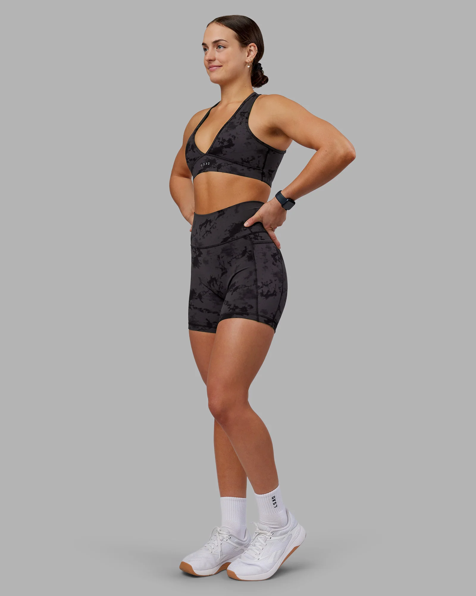 Stamina Sports Bra - Black Tie Dye - Image 5