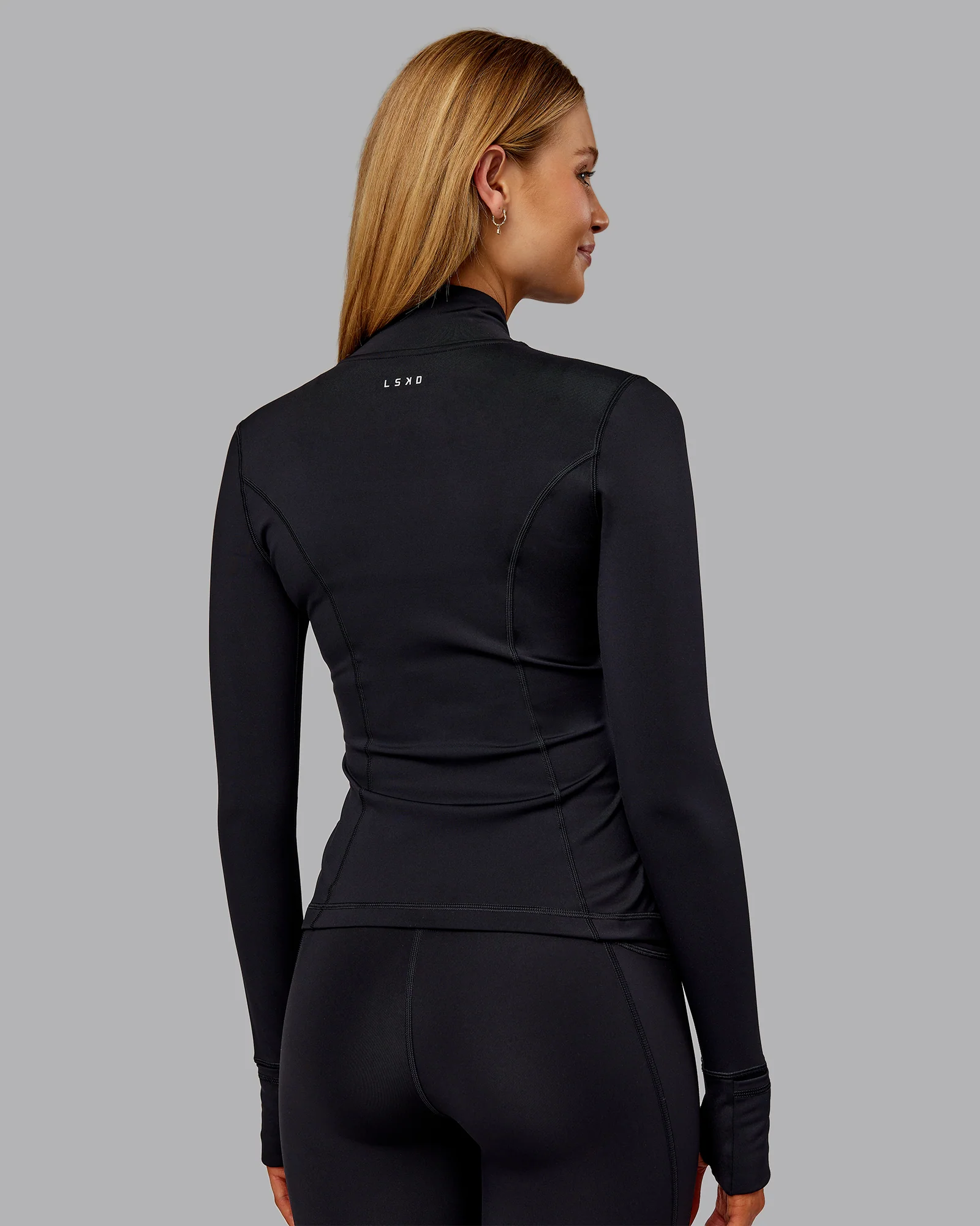 Stride Thermal Zip Through Jacket - Black - Image 3