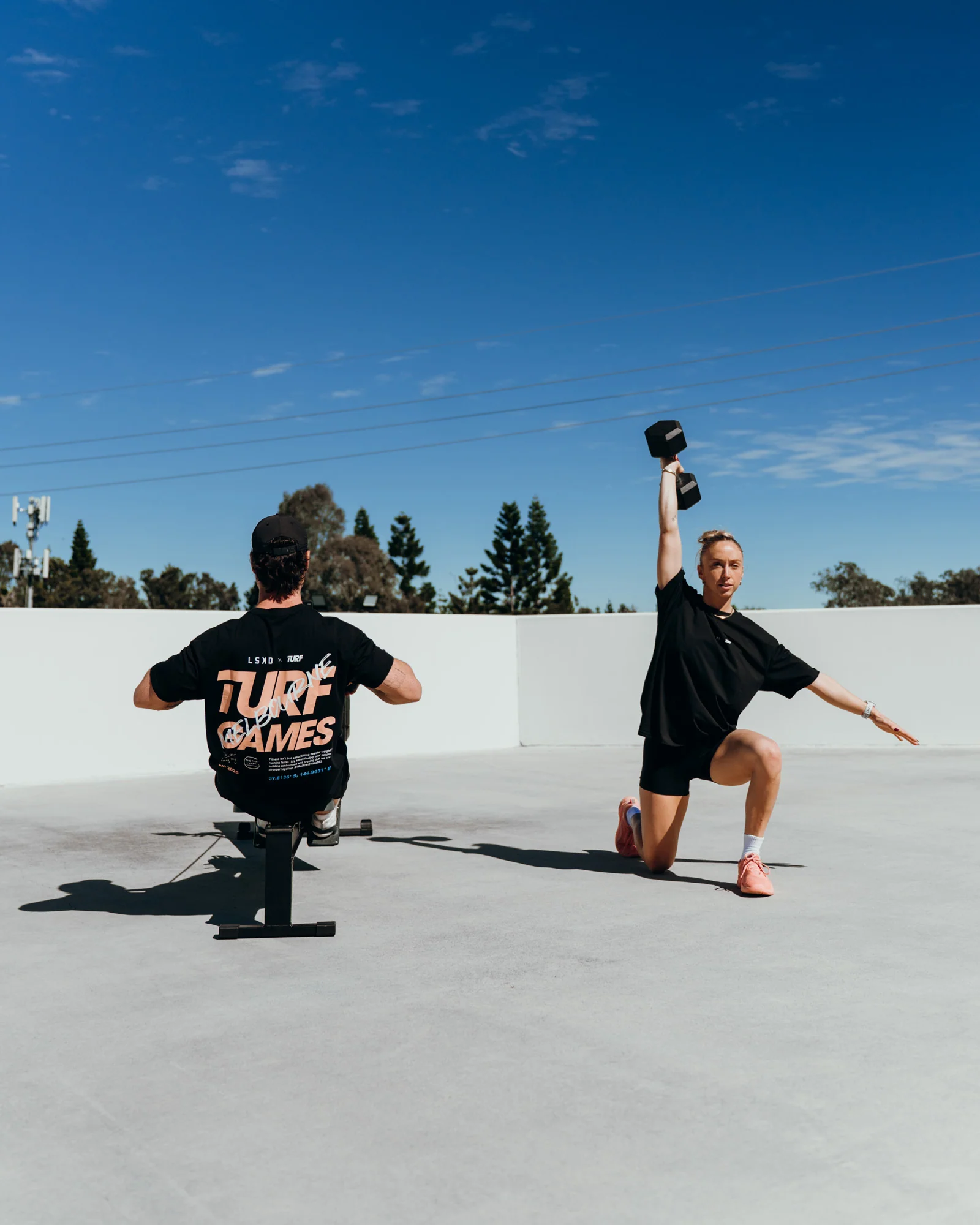 Turf Games Melbourne FLXCotton Oversize Tee - Black - Image 3