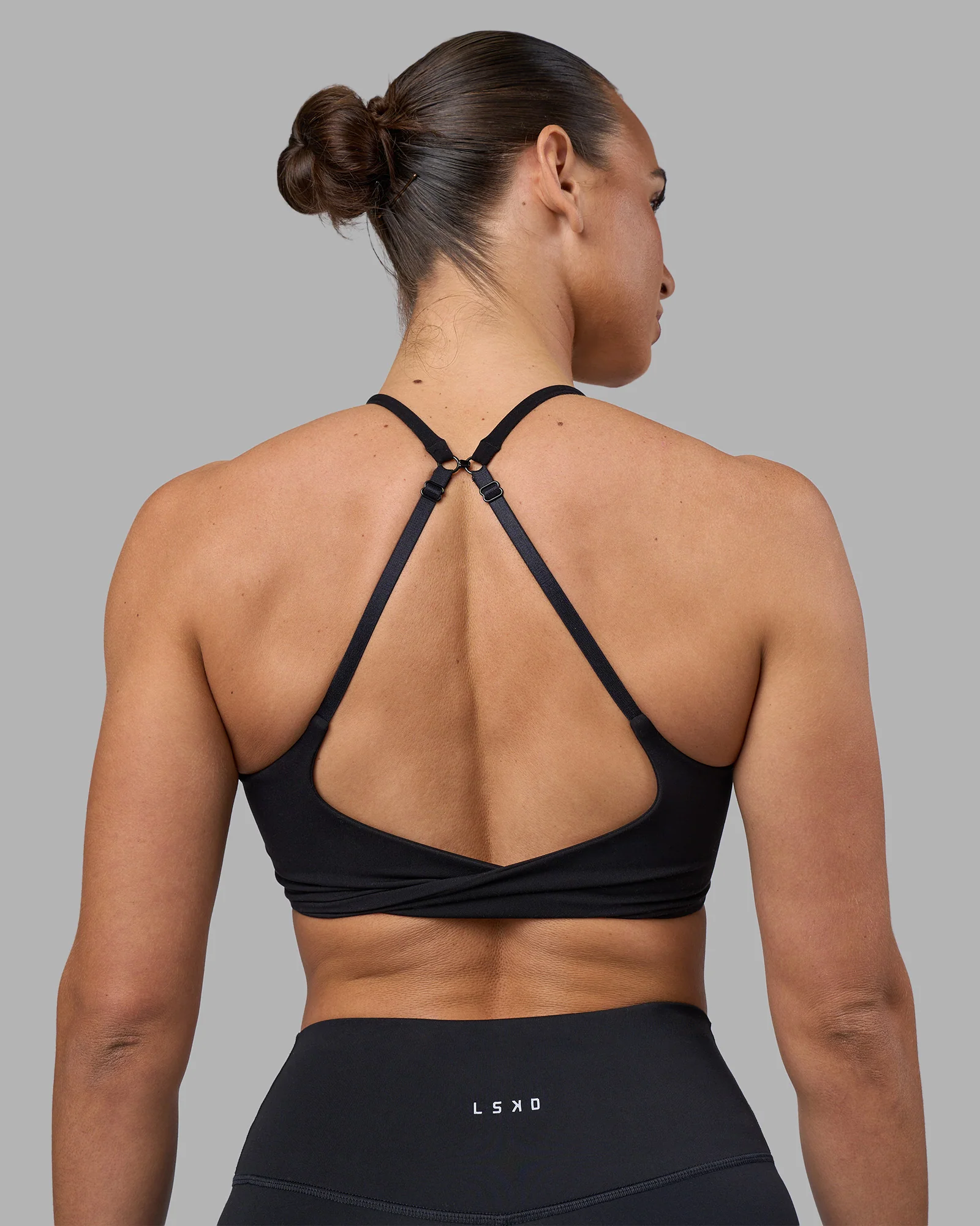 Twist Sports Bra - Black - Image 4