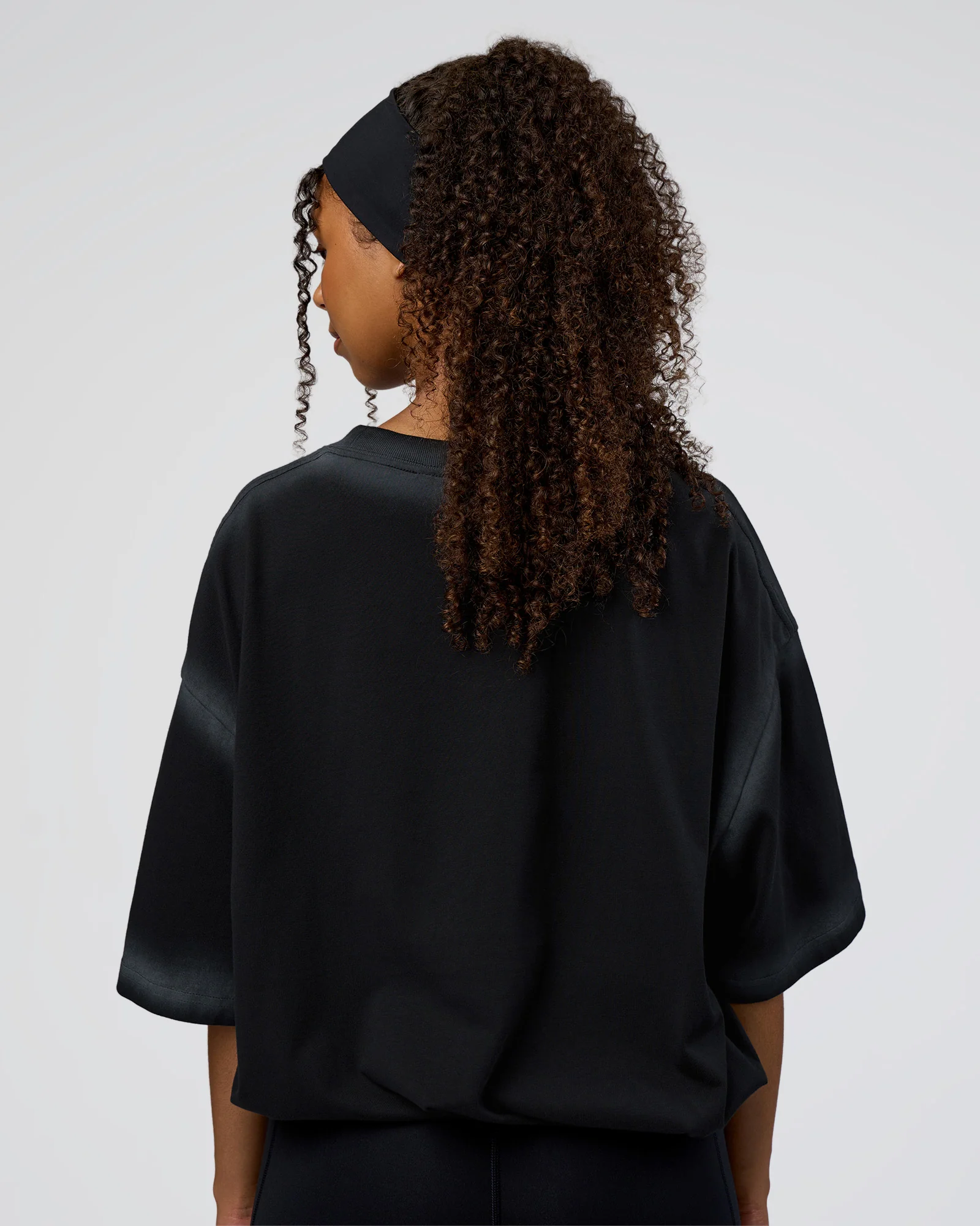 Urban Blur Heavyweight Unisex Oversized Tee - Black-Dark Storm - Image 6