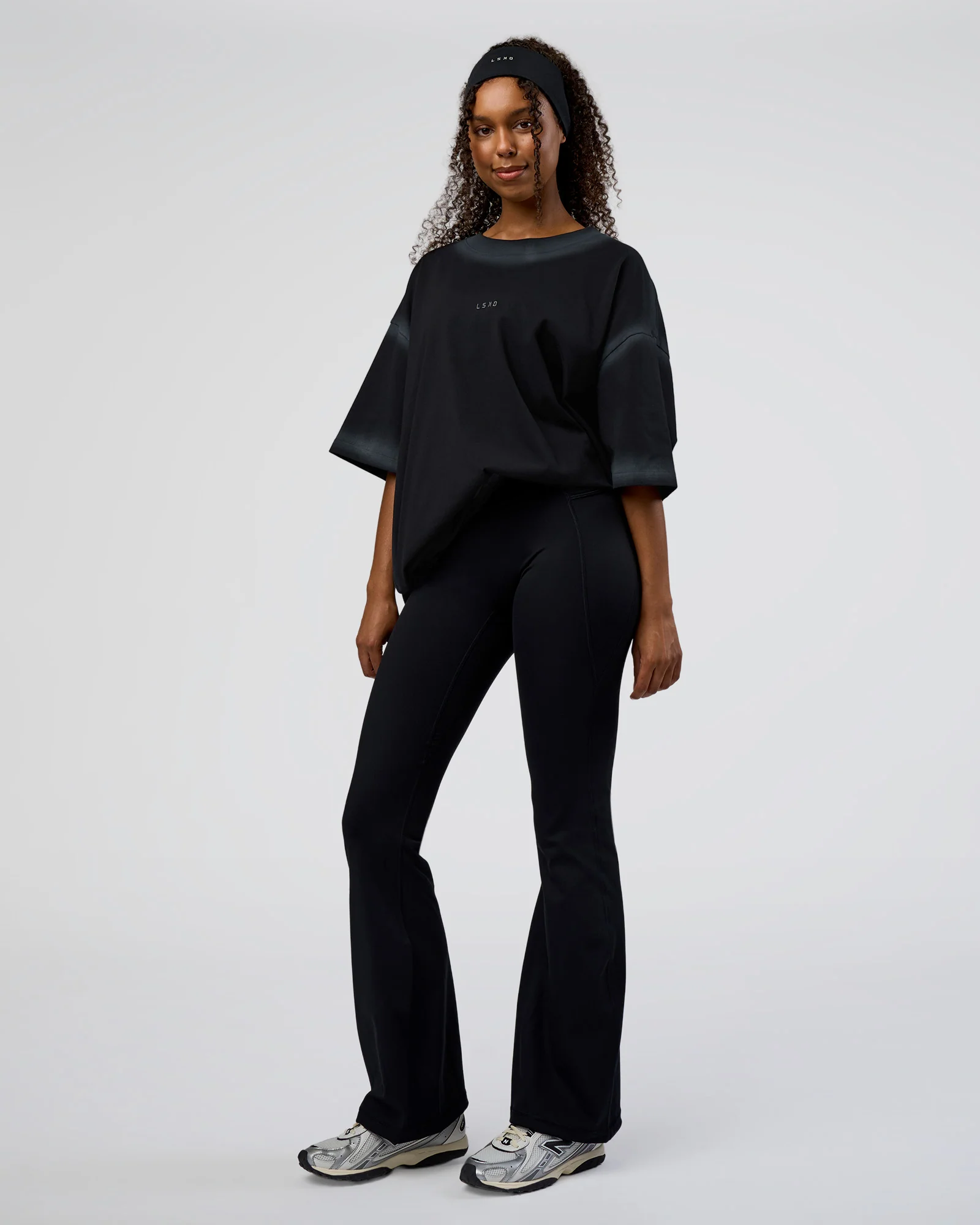 Urban Blur Heavyweight Unisex Oversized Tee - Black-Dark Storm - Image 8